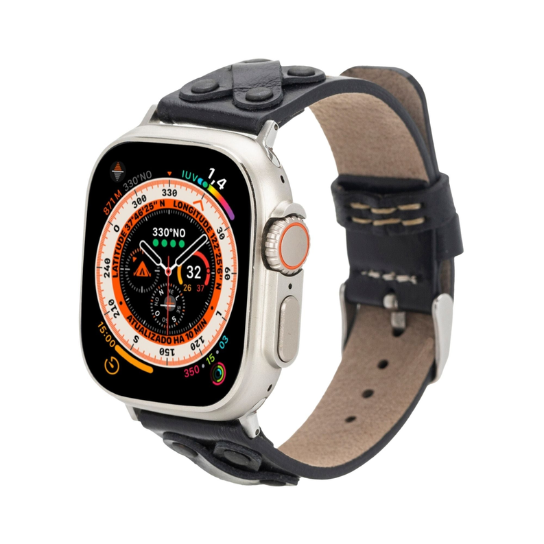 Hulett Leather Bands for Apple Watch Ultra,8,7 and SE Toronata