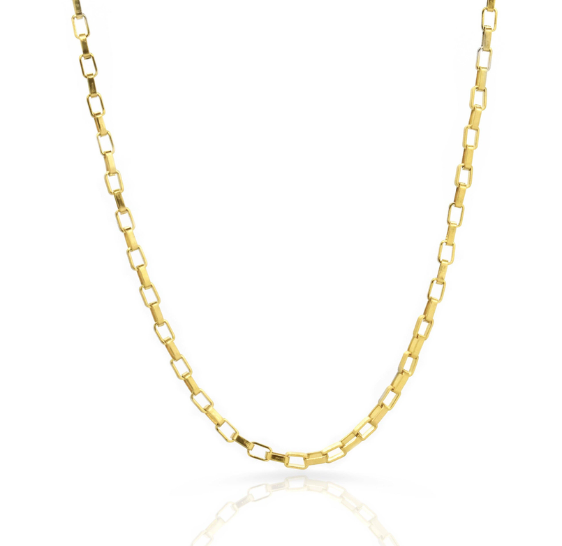 BLAKE GOLD BOX CHAIN NECKLACE Mai Desiree