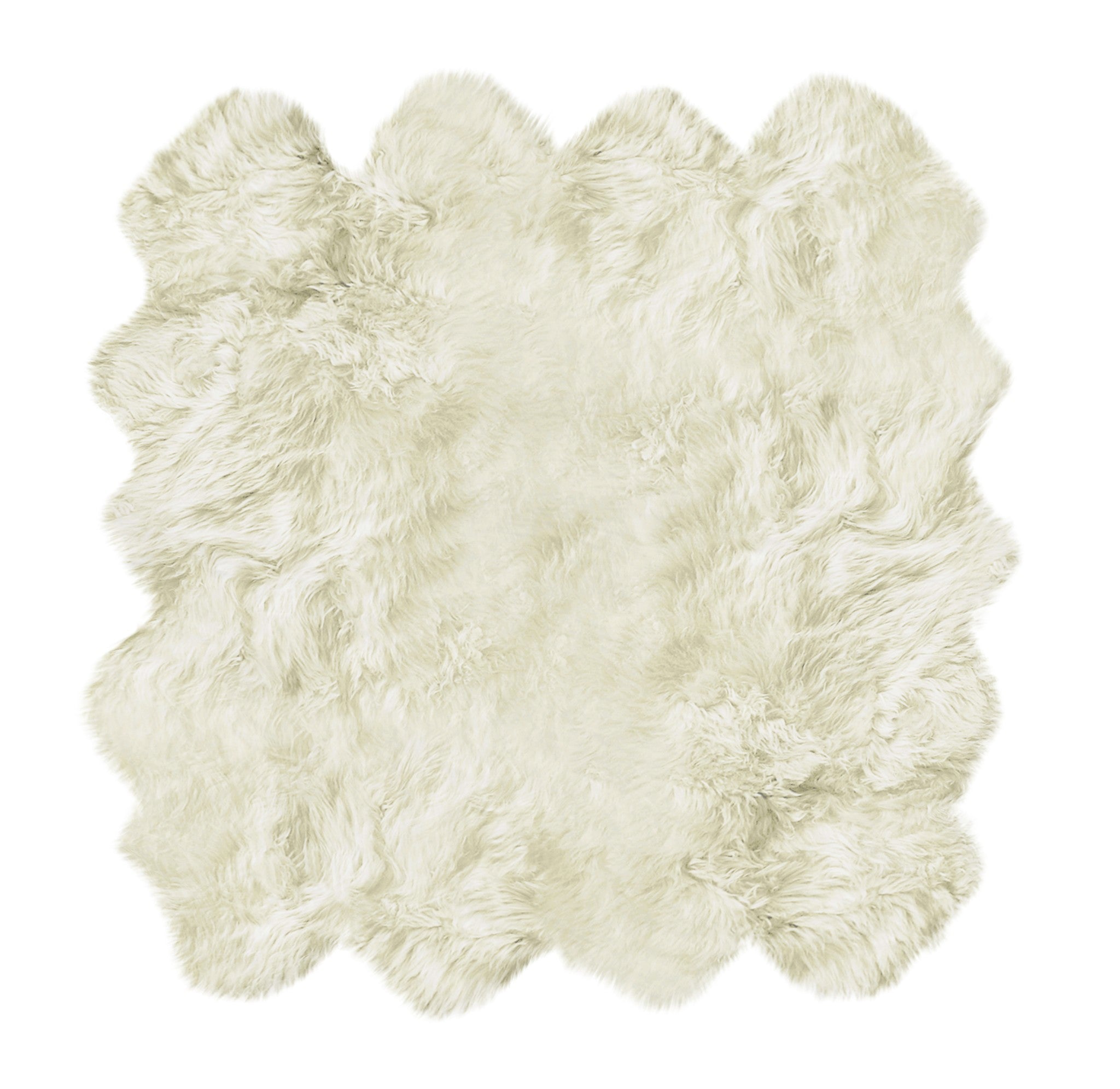 6' X 8' Natural New Zealand Sheepskin Area Rug - GreatEagleInc