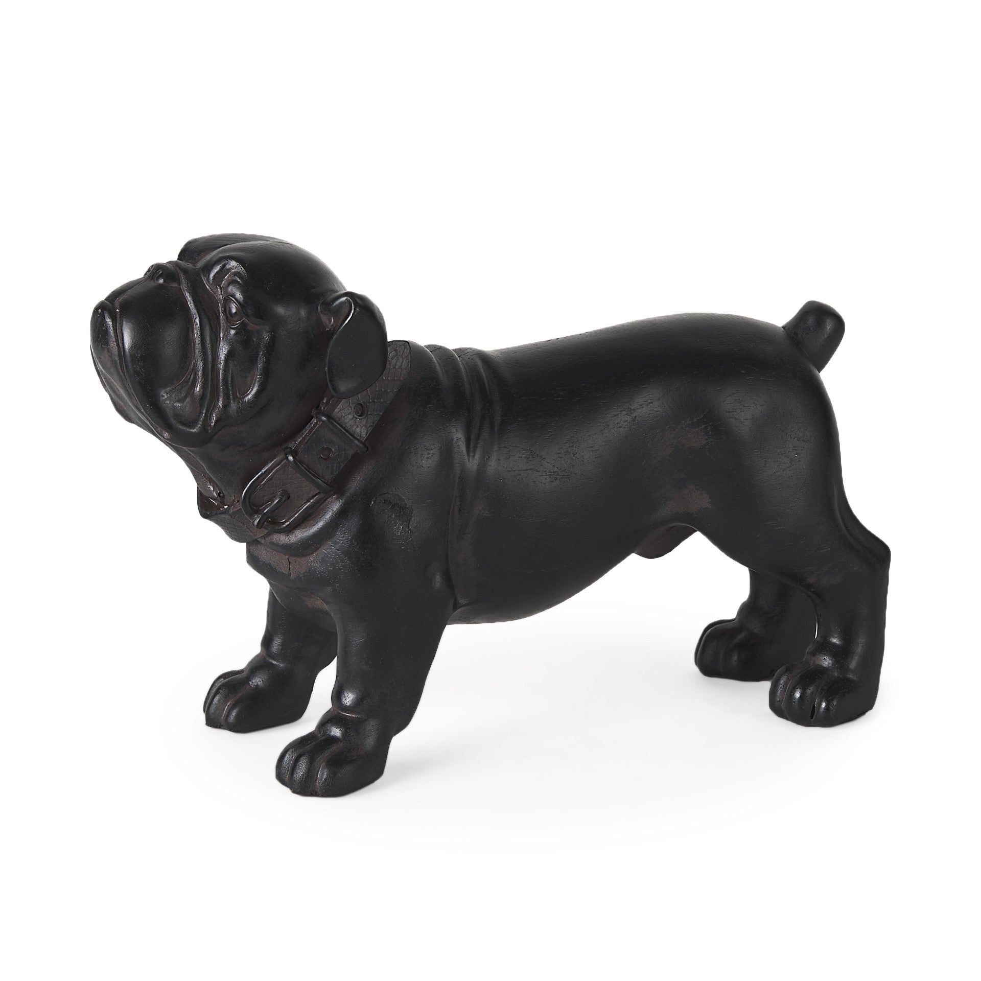 8" Black Polyresin Dog Tabletop Sculpture - GreatEagleInc