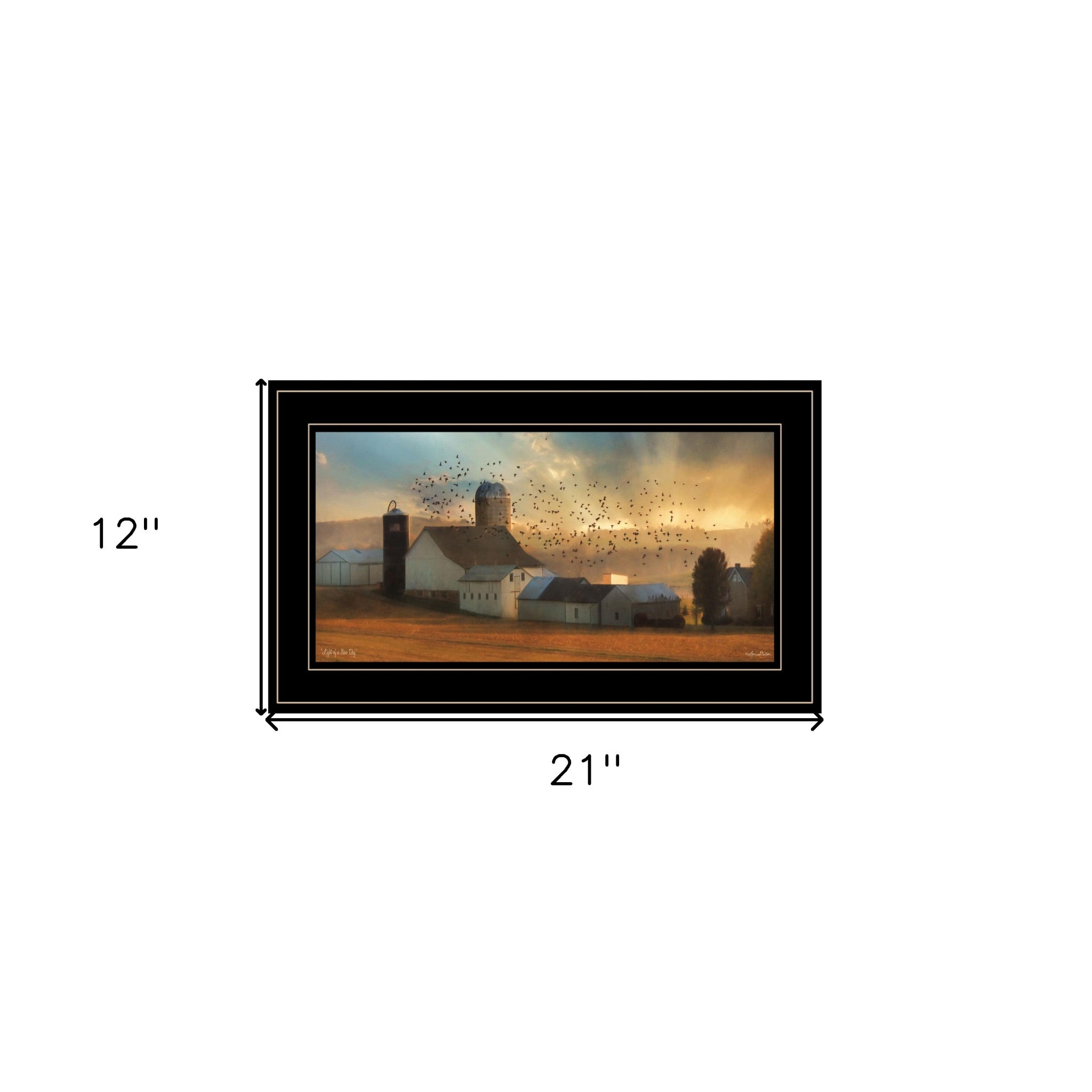 Light of a New Day 3 Black Framed Print Wall Art - GreatEagleInc