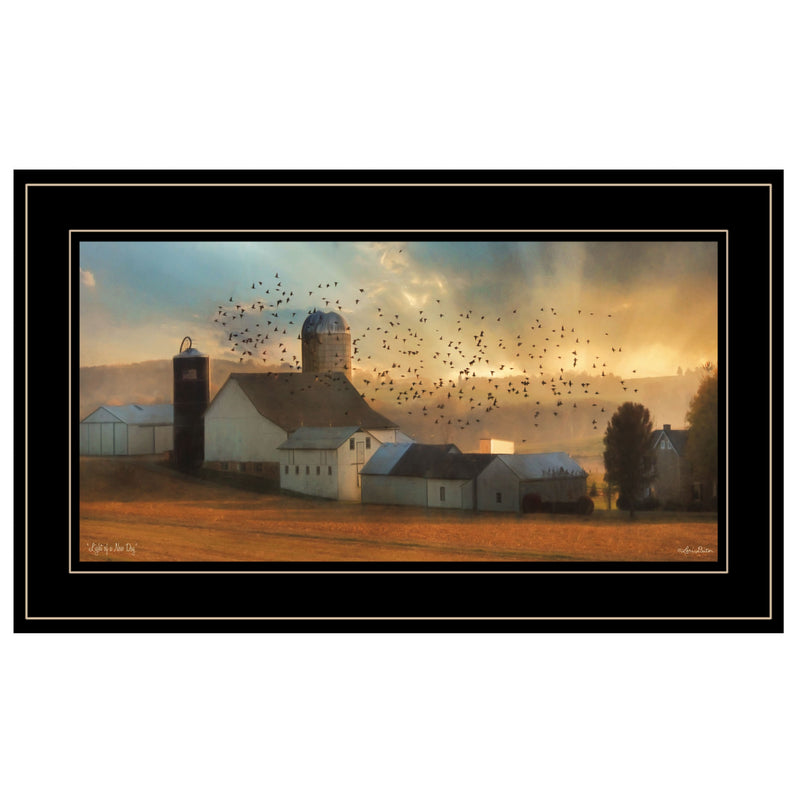 Light of a New Day 3 Black Framed Print Wall Art - GreatEagleInc
