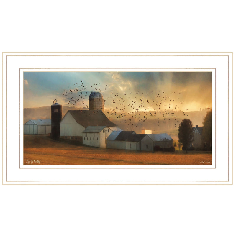 Light of a New Day 2 White Framed Print Wall Art - GreatEagleInc
