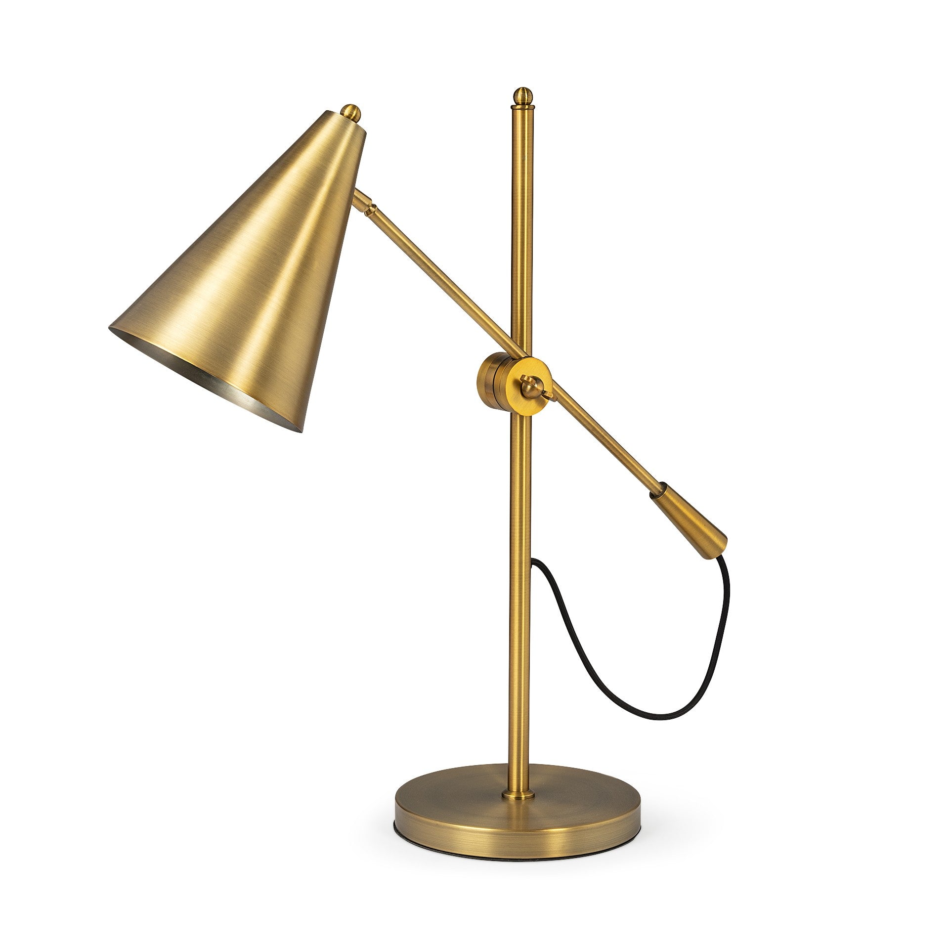 26" Gold Lamp Base LED With Gold Shade - GreatEagleInc