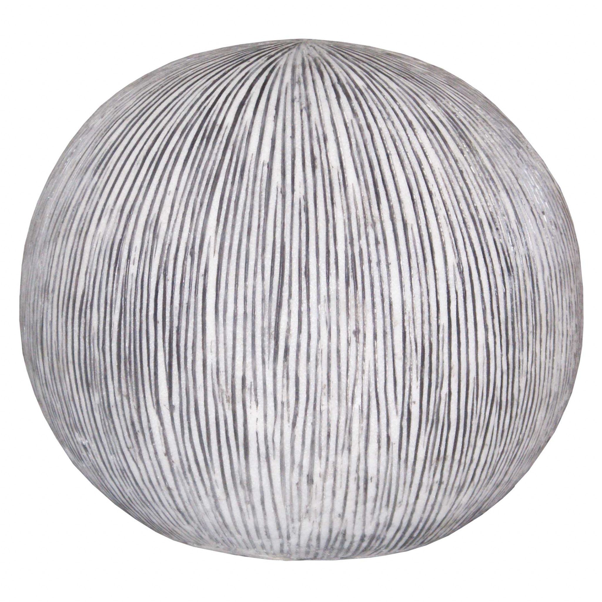 1 X 16 X 14 Sandstone Ribbed Finish Outdoor Light - Ball - GreatEagleInc