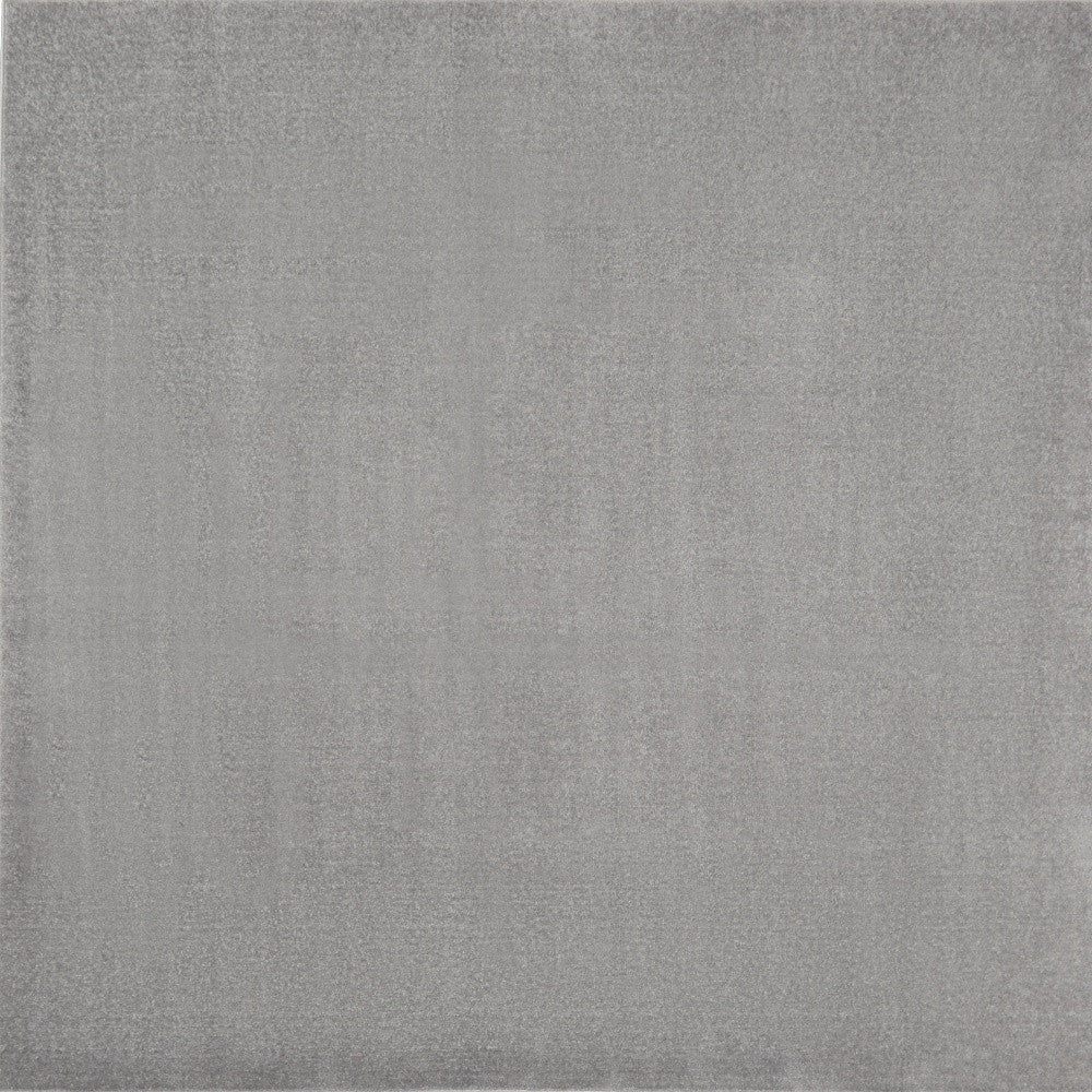 5' X 5' Gray Square Indoor Outdoor Area Rug - GreatEagleInc