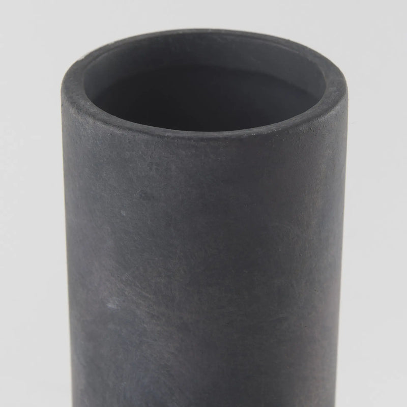 15" Black Ceramic Tulip Table Vase Homeroots Home Decor