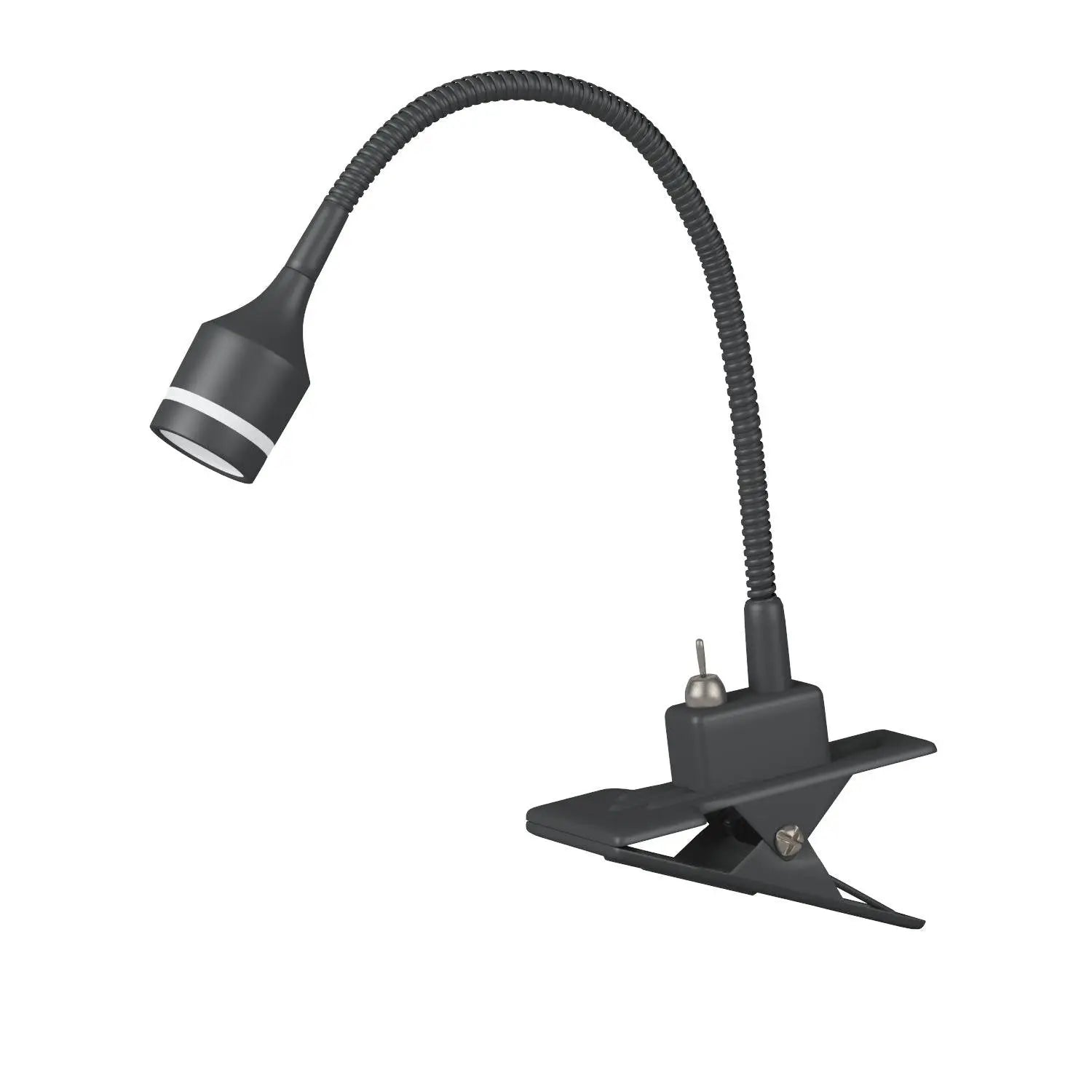 15" Black Metal Adjustable Clip On LED Table Lamp - GreatEagleInc