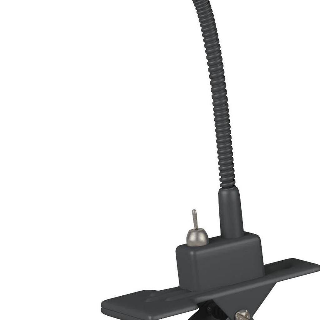 15" Black Metal Adjustable Clip On LED Table Lamp - GreatEagleInc