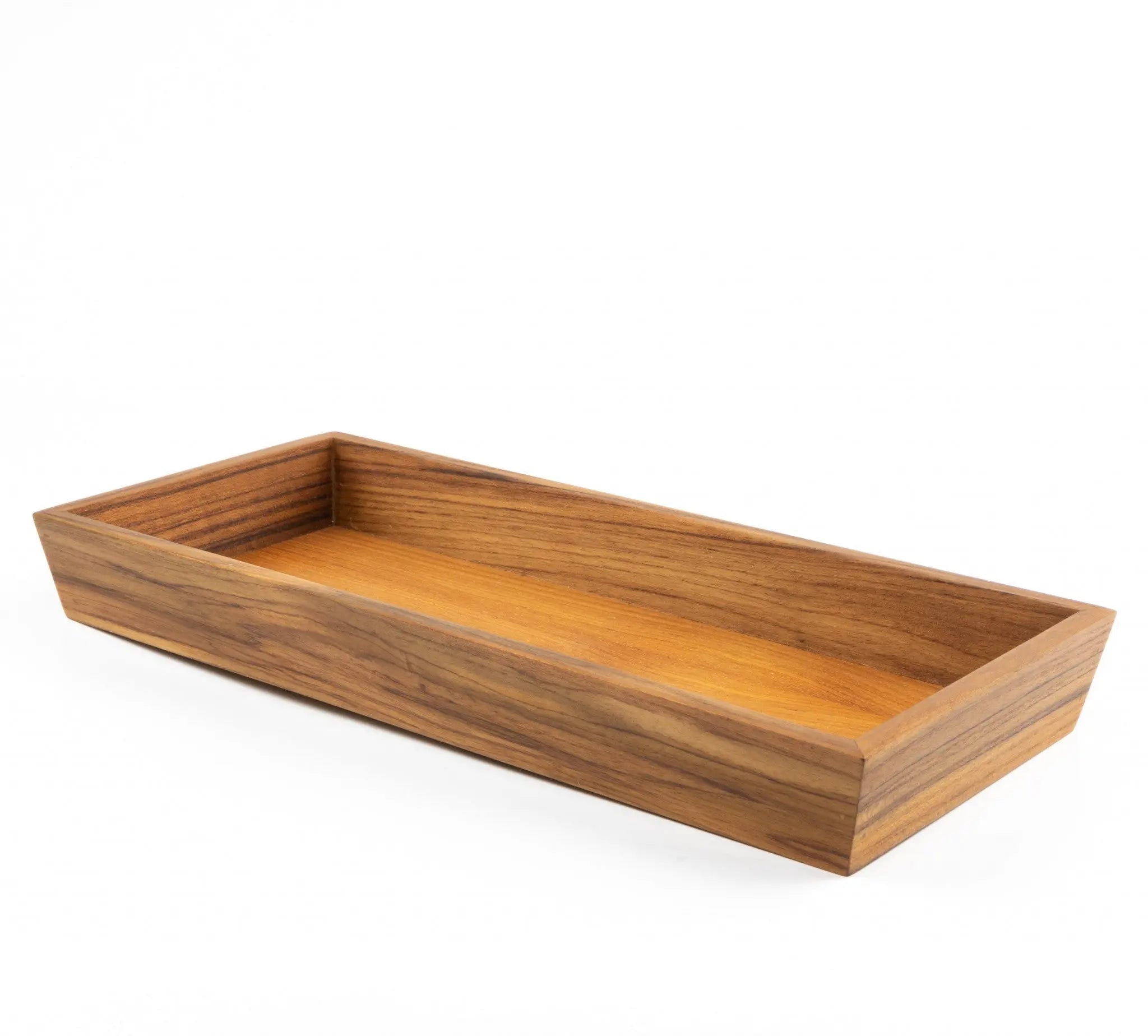 15" Brown Solid Teak Vanity Tray Homeroots Bed & Bath