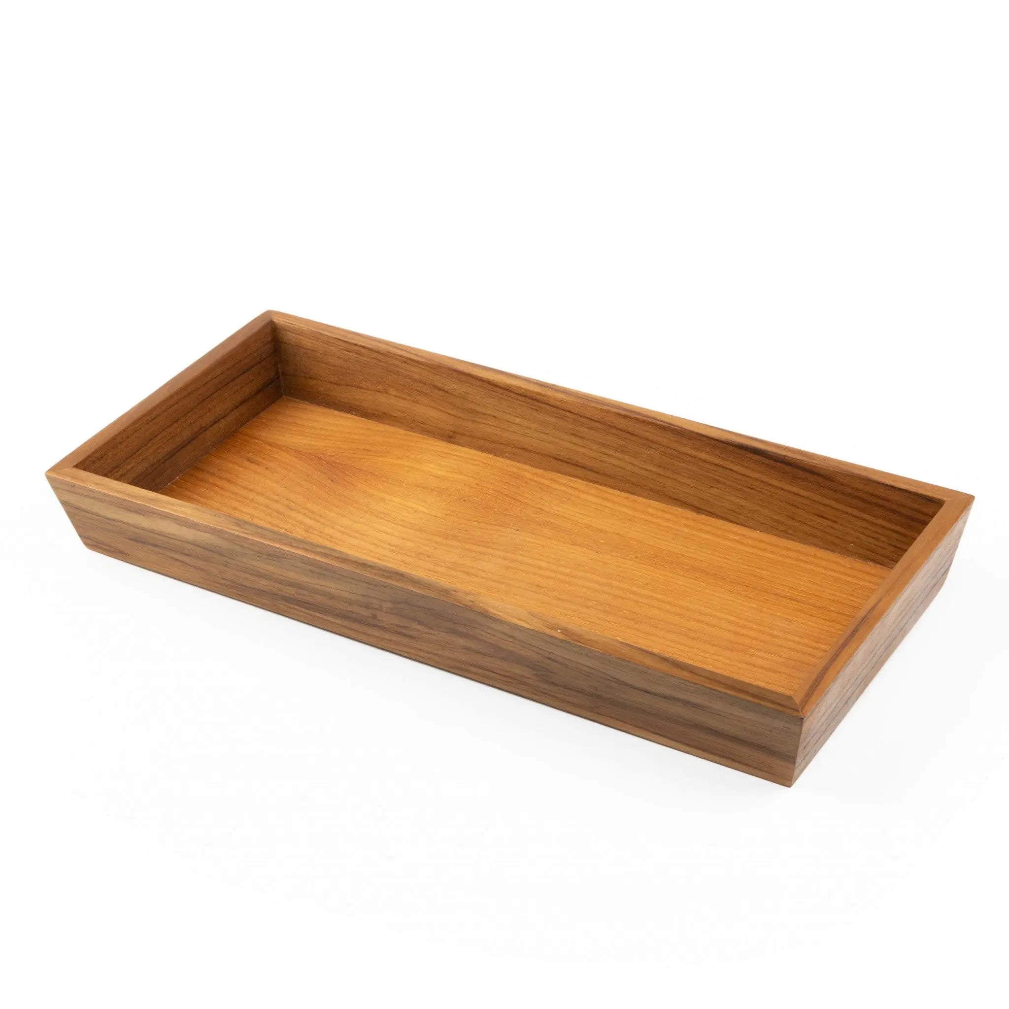 15" Brown Solid Teak Vanity Tray Homeroots Bed & Bath