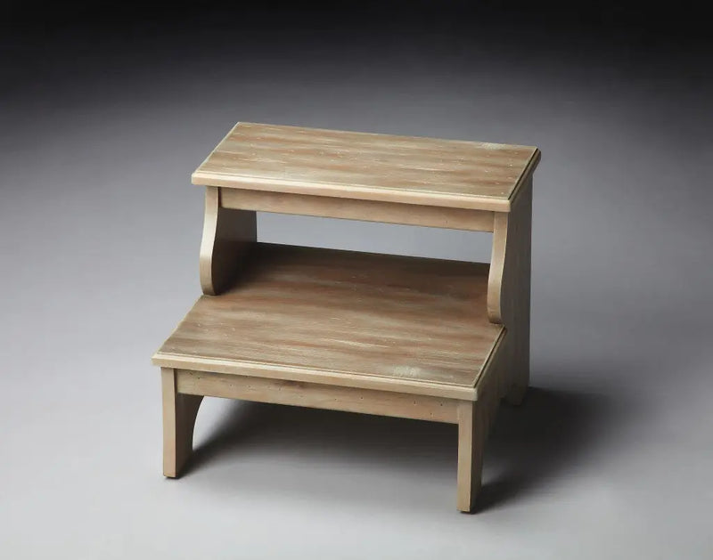 15" Natural Solid Wood and Solid and Manufactured Wood Backless Bar Chair - GreatEagleInc