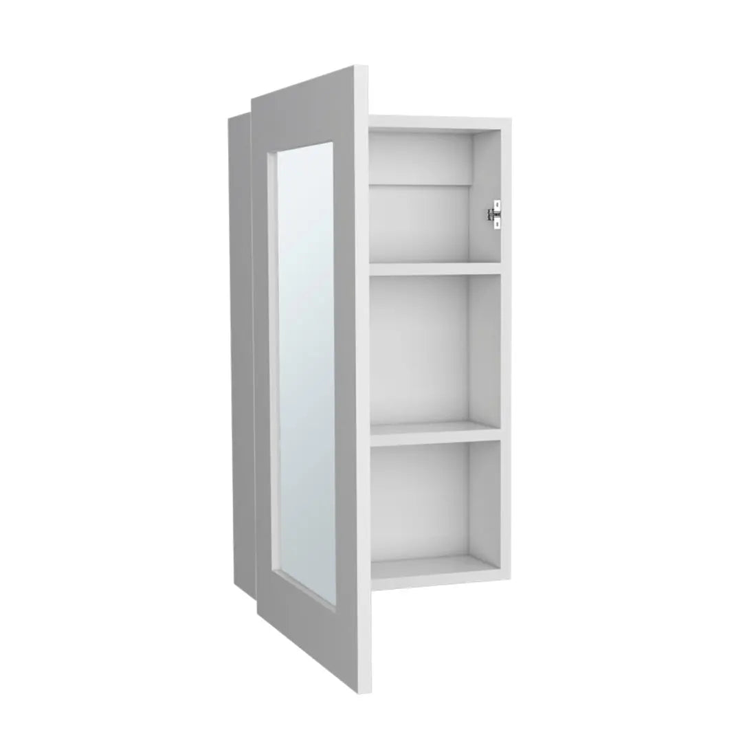 15" White Wood Floating Bathroom Vanity And Medicine Cabinet With Mirror Homeroots Bed & Bath