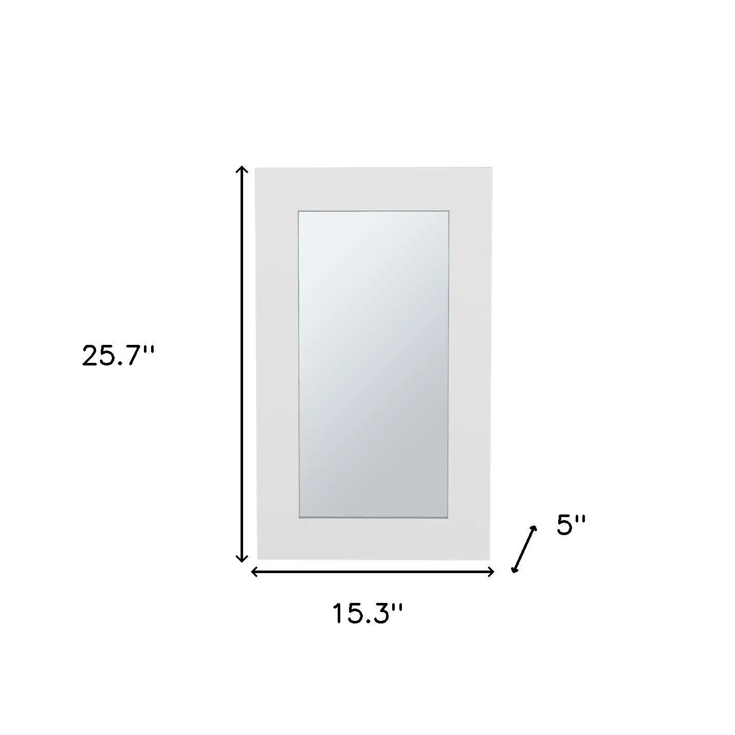 15" White Wood Floating Bathroom Vanity And Medicine Cabinet With Mirror Homeroots Bed & Bath