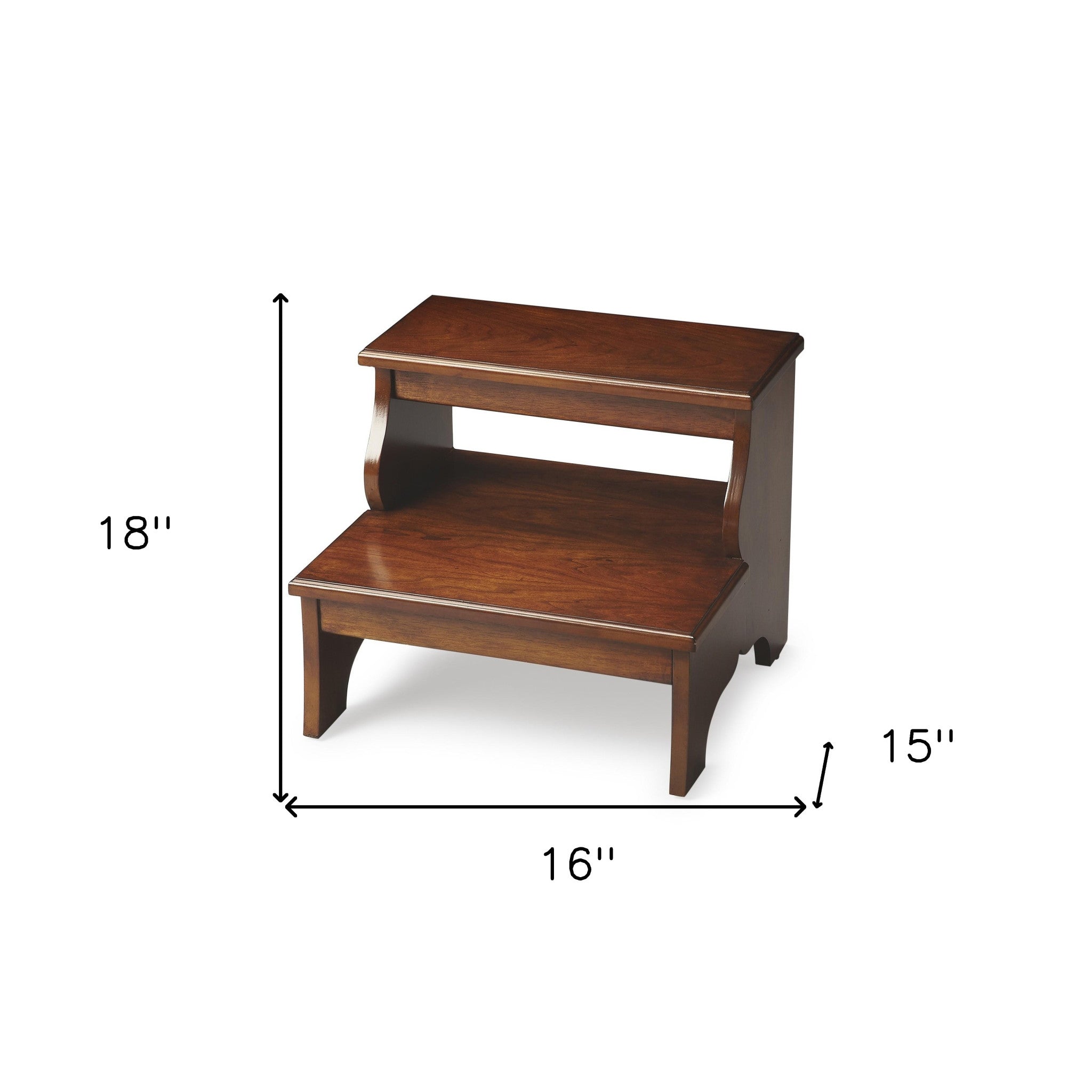 15"Chestnut Burl Step Stool - GreatEagleInc