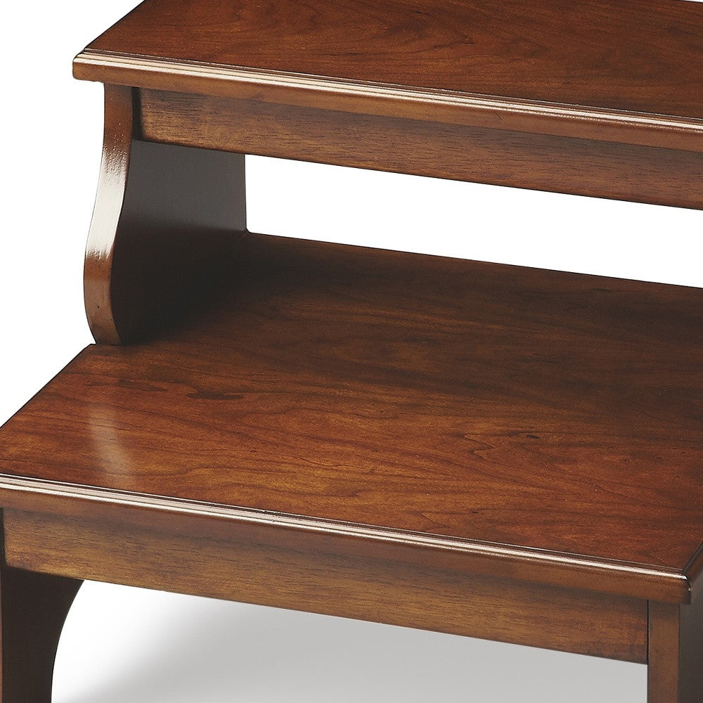 15"Chestnut Burl Step Stool - GreatEagleInc