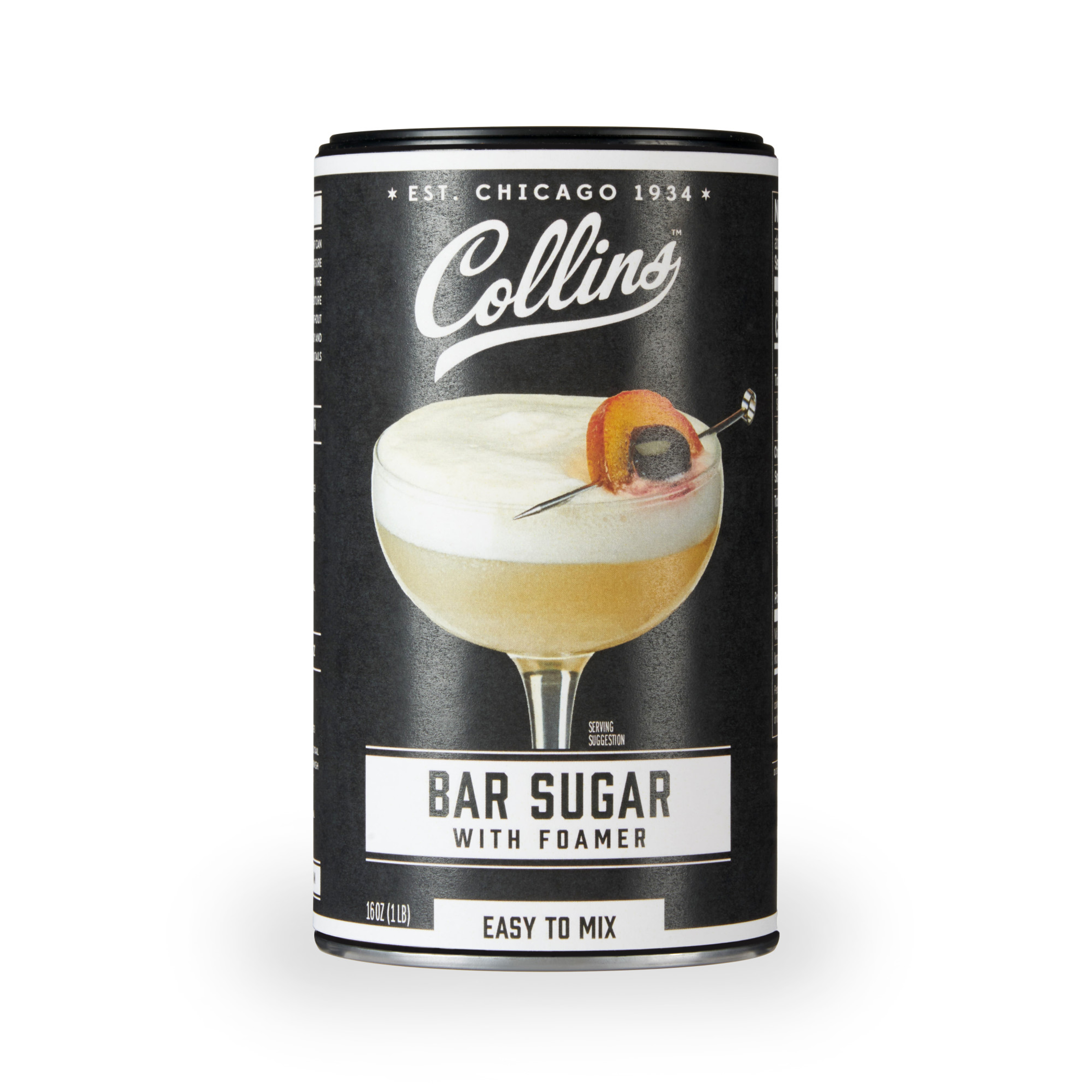 16 oz. Bar Sugar with Foamer by Collins Collins Consumables