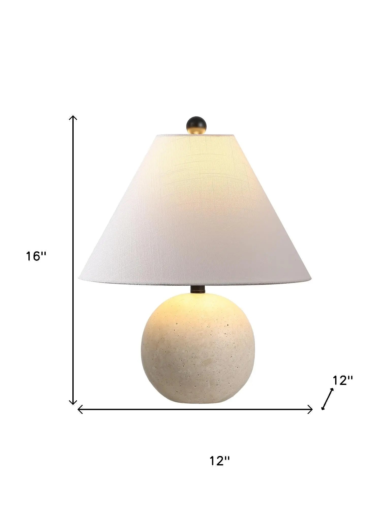 16" Beige Novelty Table Lamp With Empire Shade Homeroots Lighting