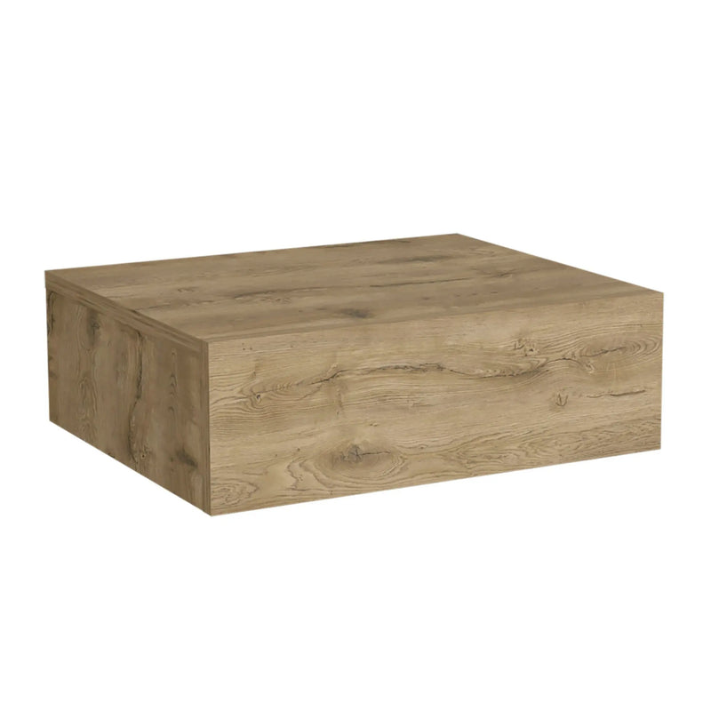 5" Beige Wood One Drawer Floating Nightstand - GreatEagleInc