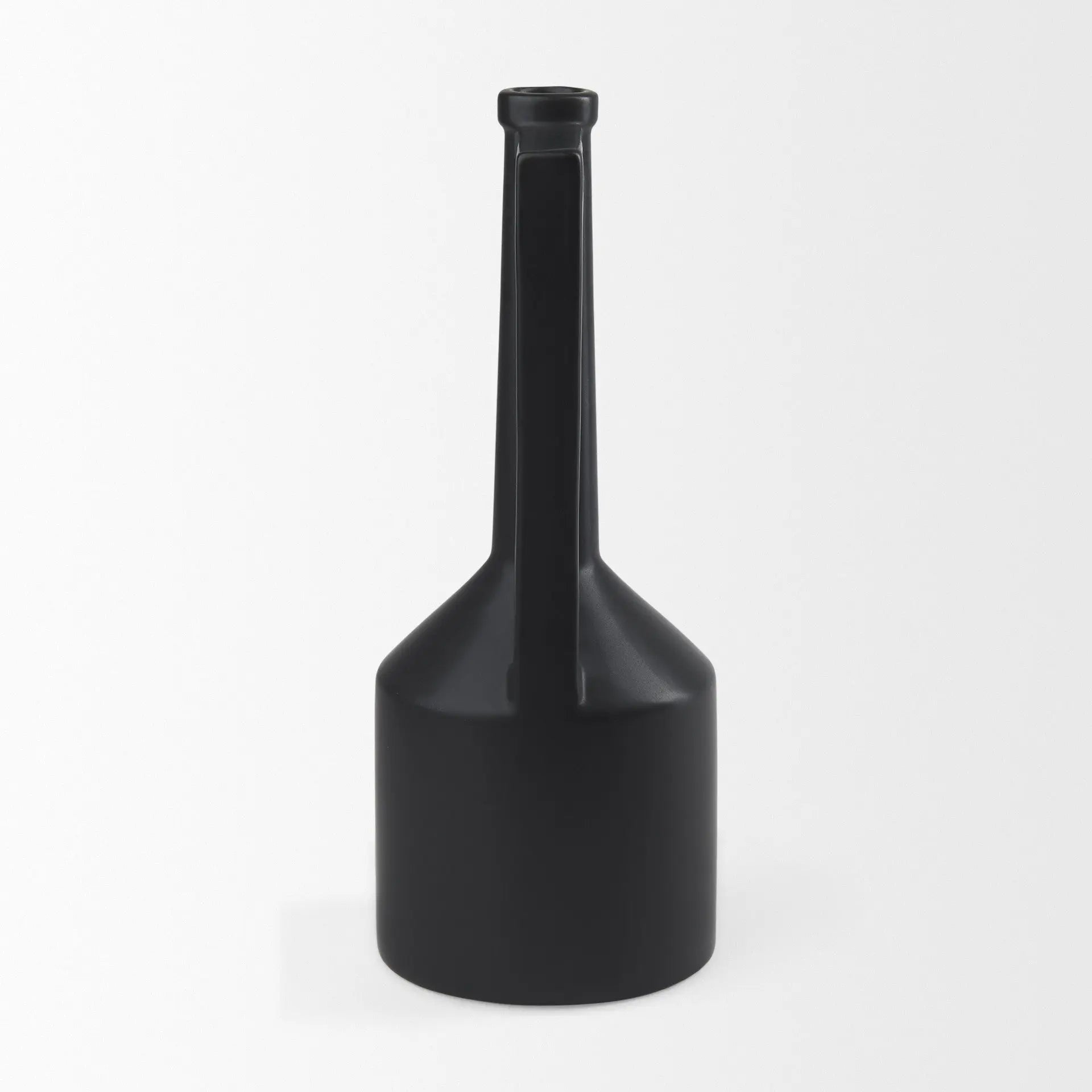 16" Black Ceramic Table Vase Homeroots Home Decor