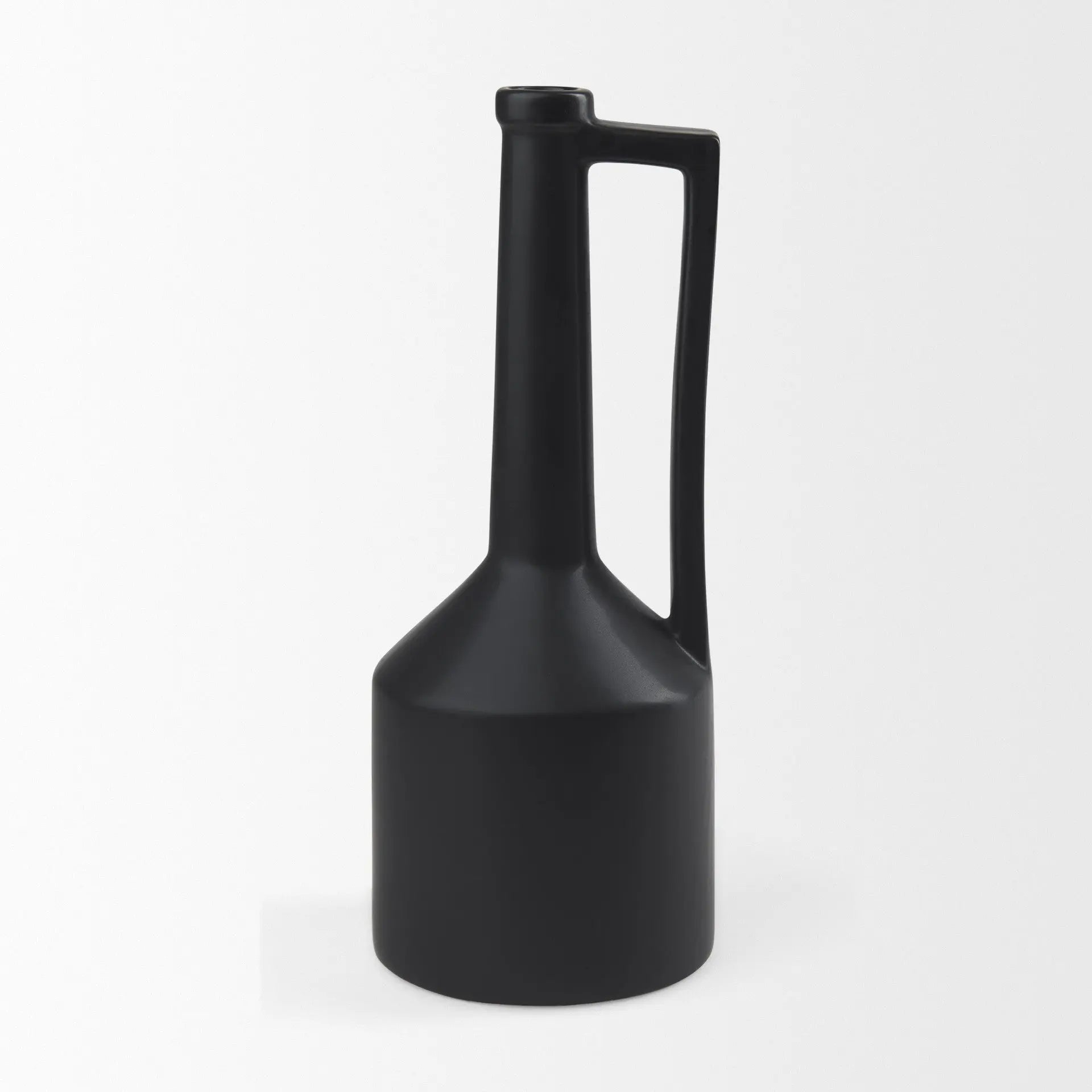 16" Black Ceramic Table Vase Homeroots Home Decor