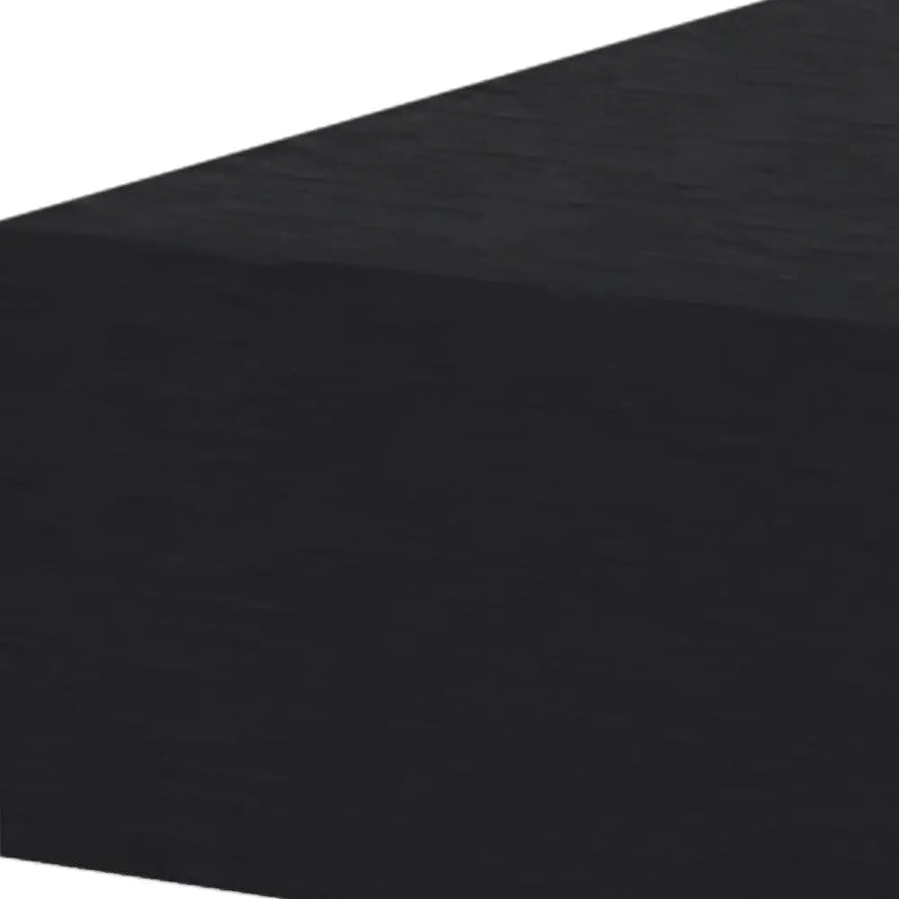 16" Black Wood One Drawer Floating Nightstand Homeroots Bed & Bath