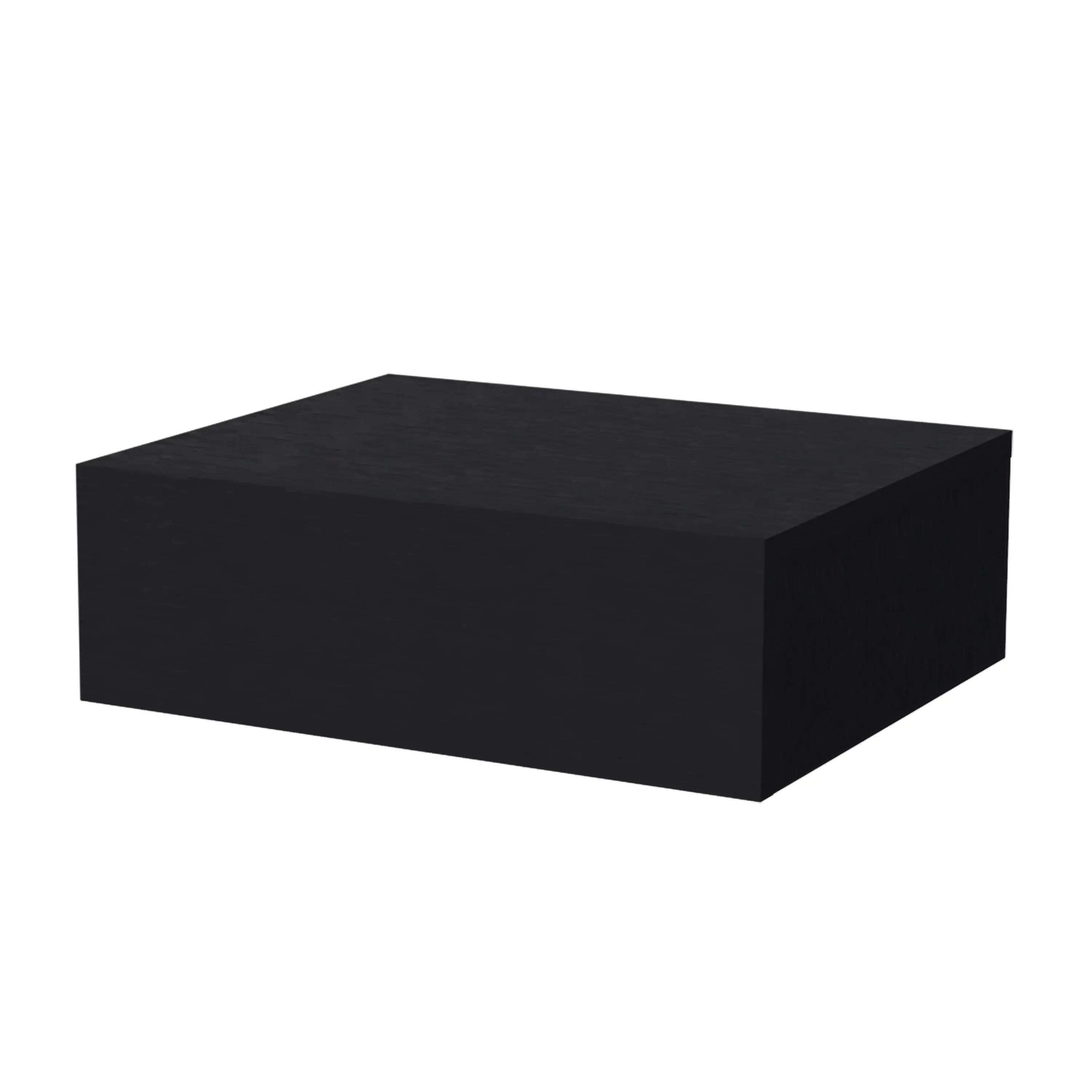 16" Black Wood One Drawer Floating Nightstand Homeroots Bed & Bath