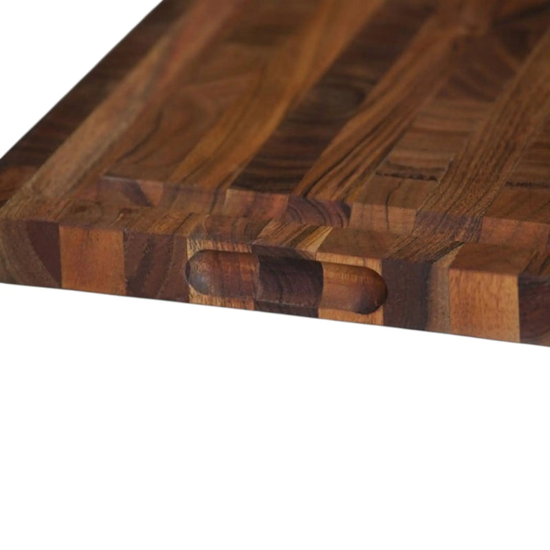 16" Brown Solid Wood Cutting Board With Juice Groove Homeroots Kitchen & Dining