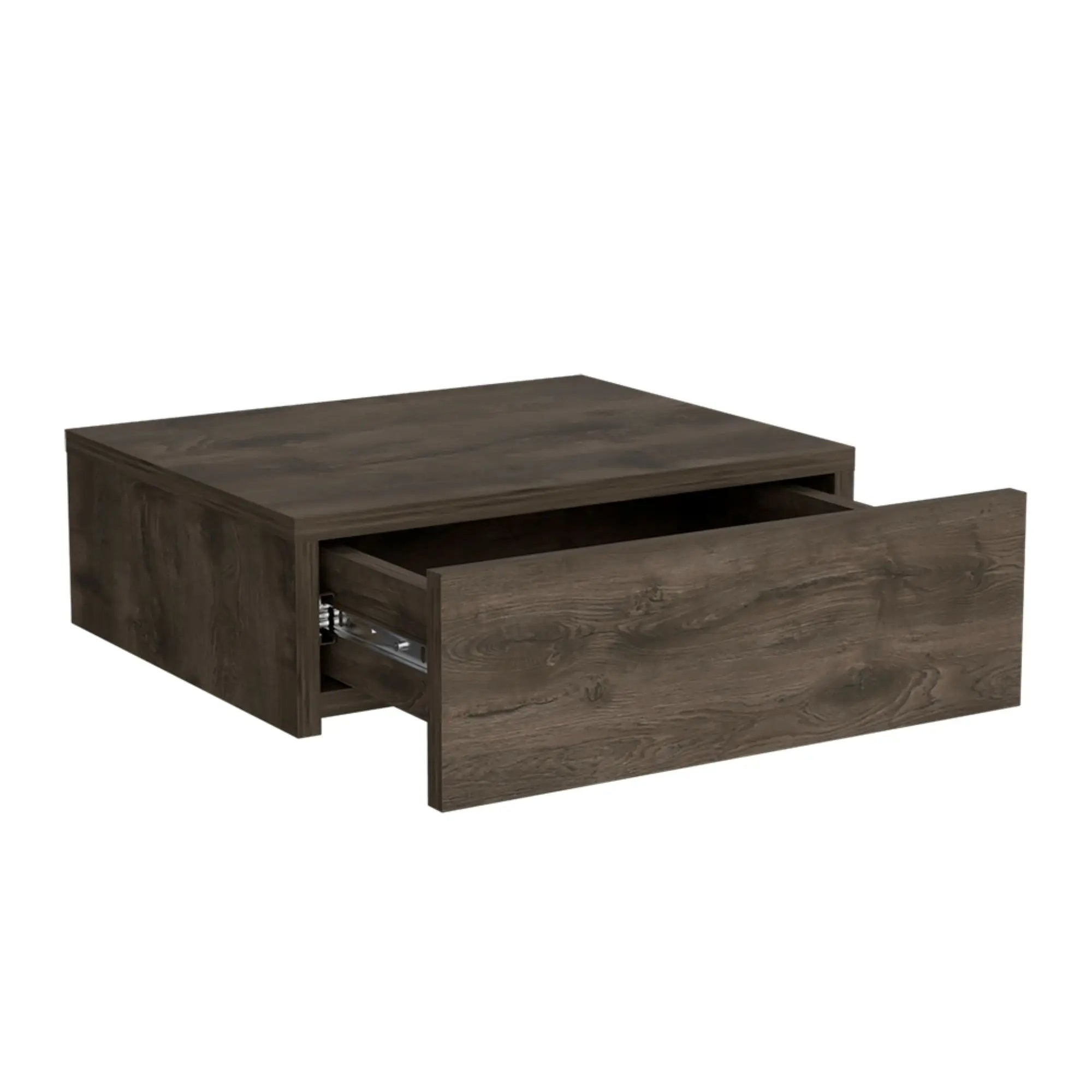 16" Brown Wood Nightstand Homeroots Bed & Bath