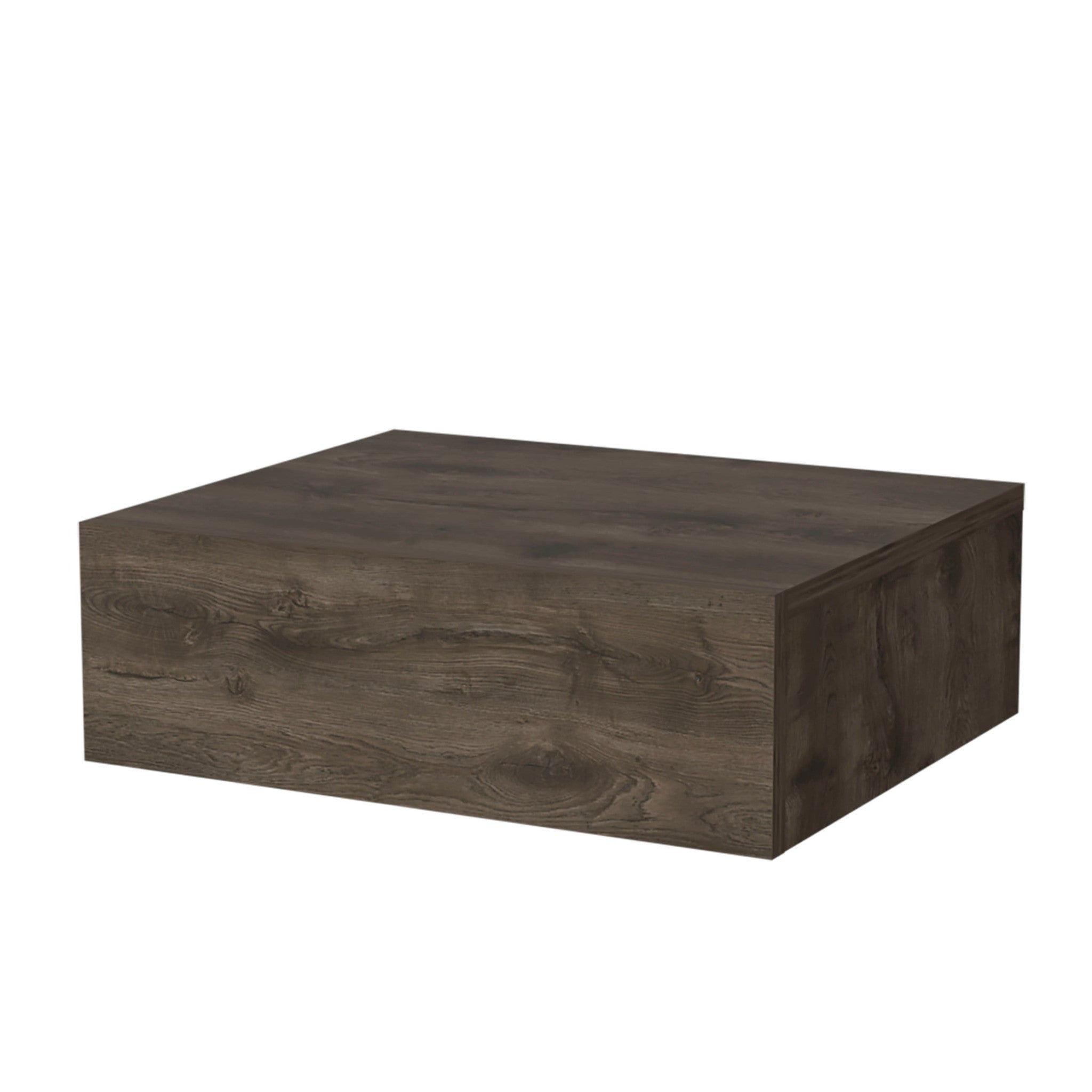 5" Brown Wood One Drawer Floating Nightstand - GreatEagleInc