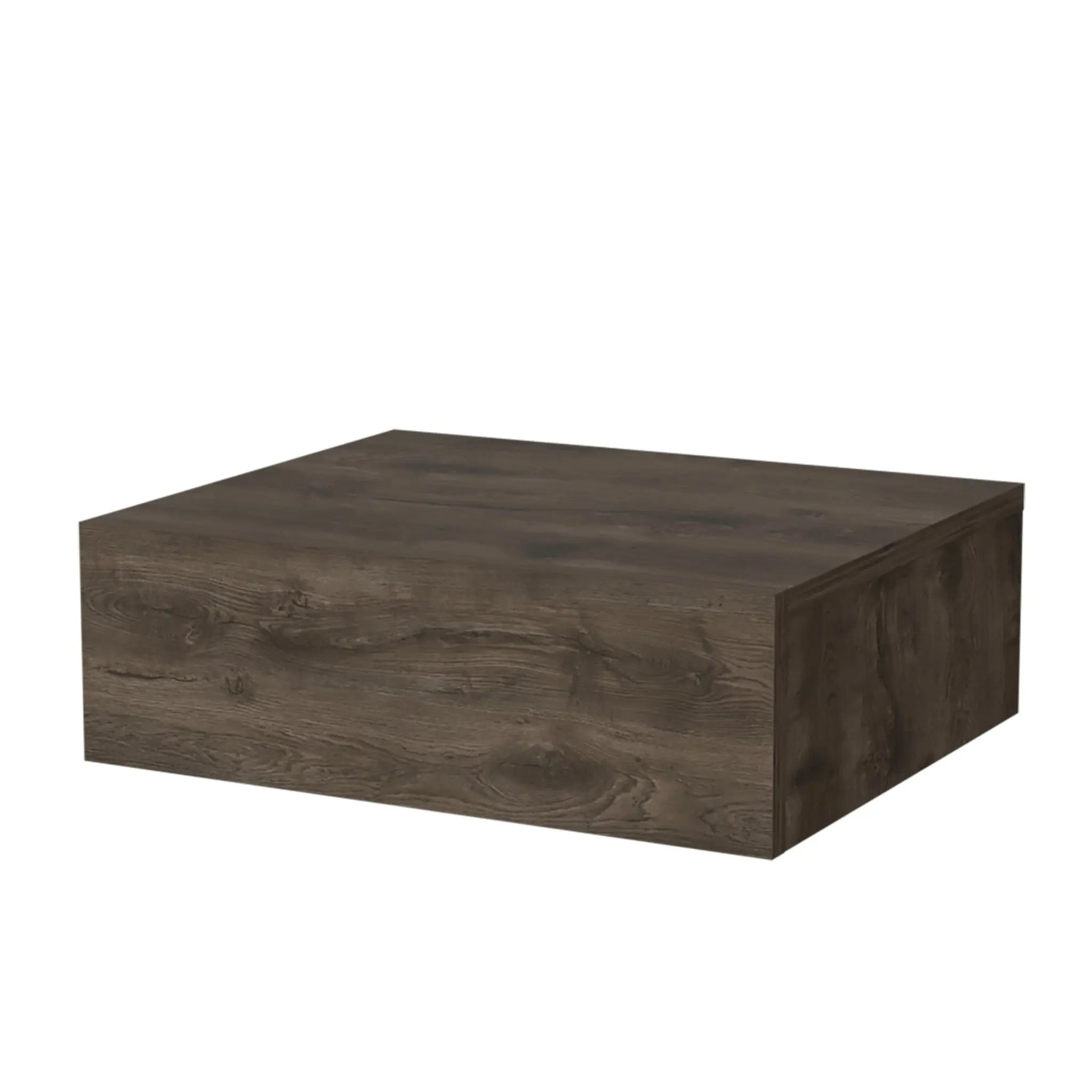 5" Brown Wood One Drawer Floating Nightstand - GreatEagleInc