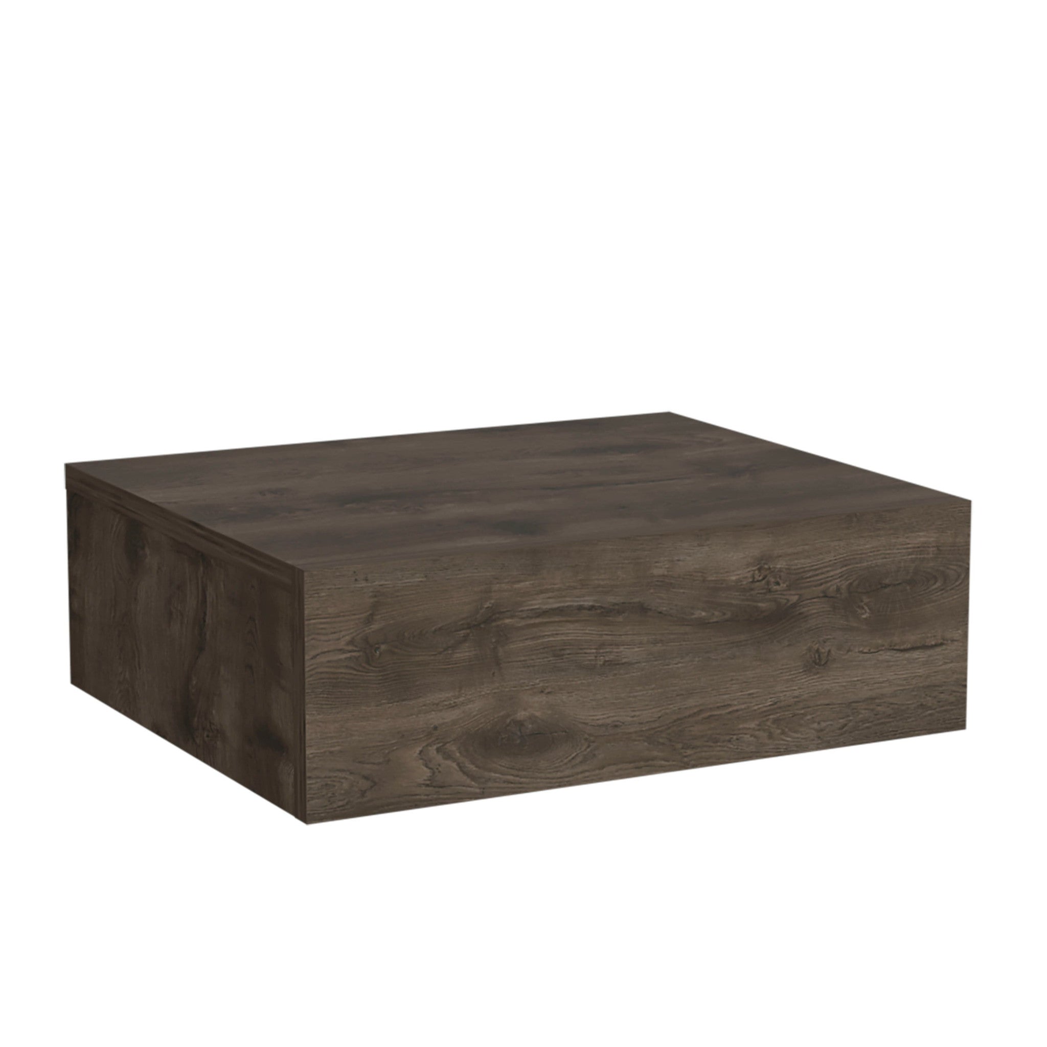 5" Brown Wood One Drawer Floating Nightstand - GreatEagleInc