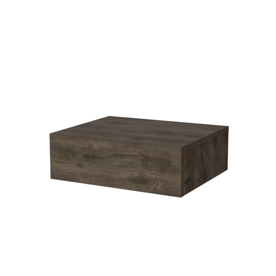 5" Brown Wood One Drawer Floating Nightstand - GreatEagleInc