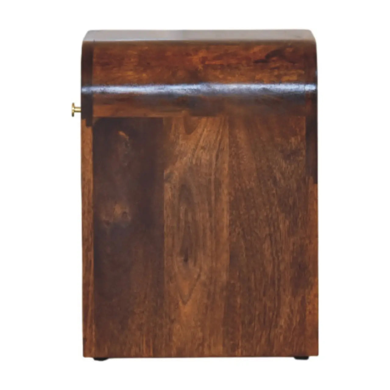 16" Chestnut Solid Wood One Drawer Nightstand Homeroots Bed & Bath
