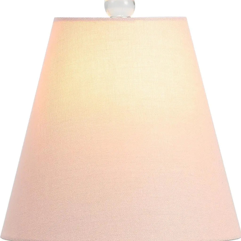 16" Clear Globe Bedside Lamp With Empire Shade Homeroots Lighting