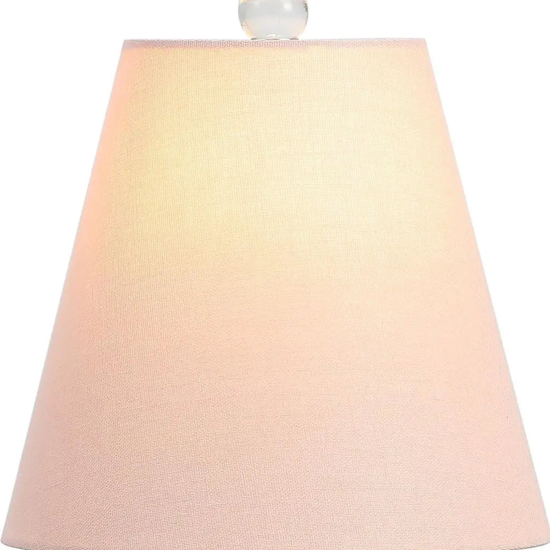 16" Clear Globe Bedside Lamp With Empire Shade Homeroots Lighting