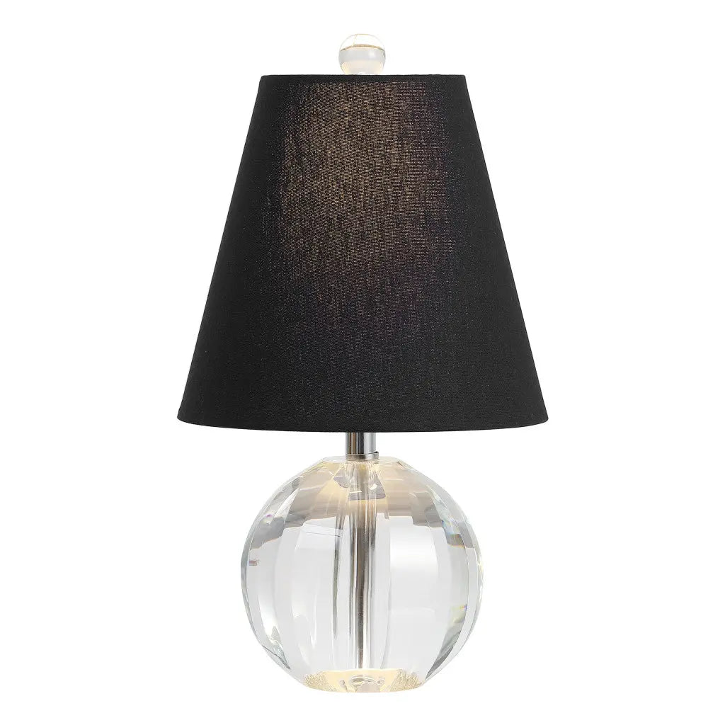 16" Clear Novelty Table Lamp With Empire Shade Homeroots Lighting