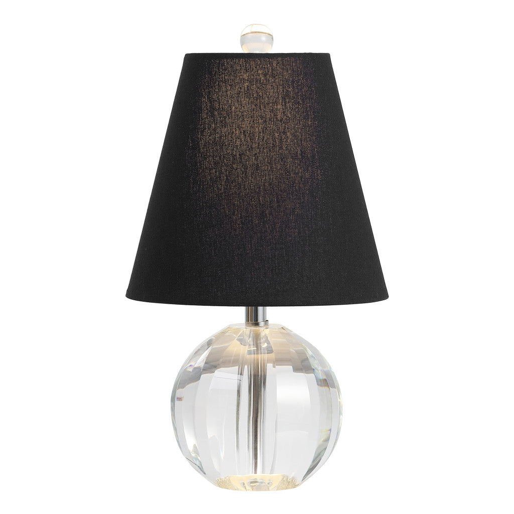 16" Clear Novelty Table Lamp With Empire Shade Homeroots Lighting