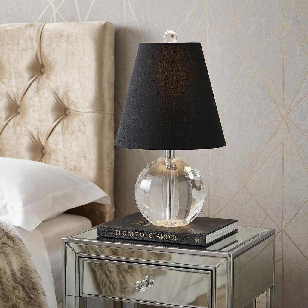 16" Clear Novelty Table Lamp With Empire Shade Homeroots Lighting