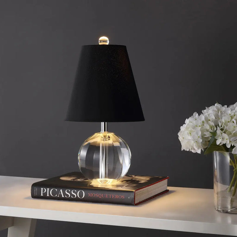 16" Clear Novelty Table Lamp With Empire Shade Homeroots Lighting