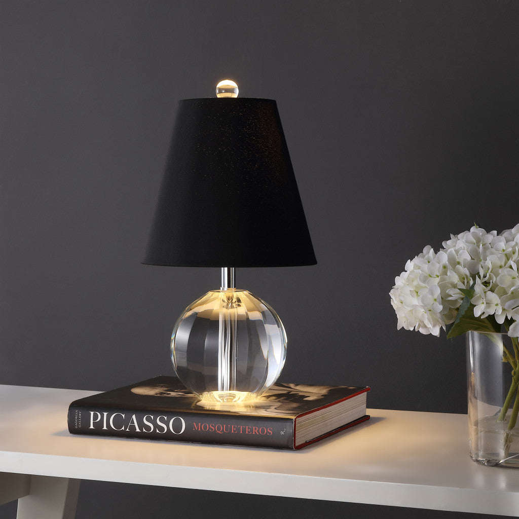 16" Clear Novelty Table Lamp With Empire Shade Homeroots Lighting