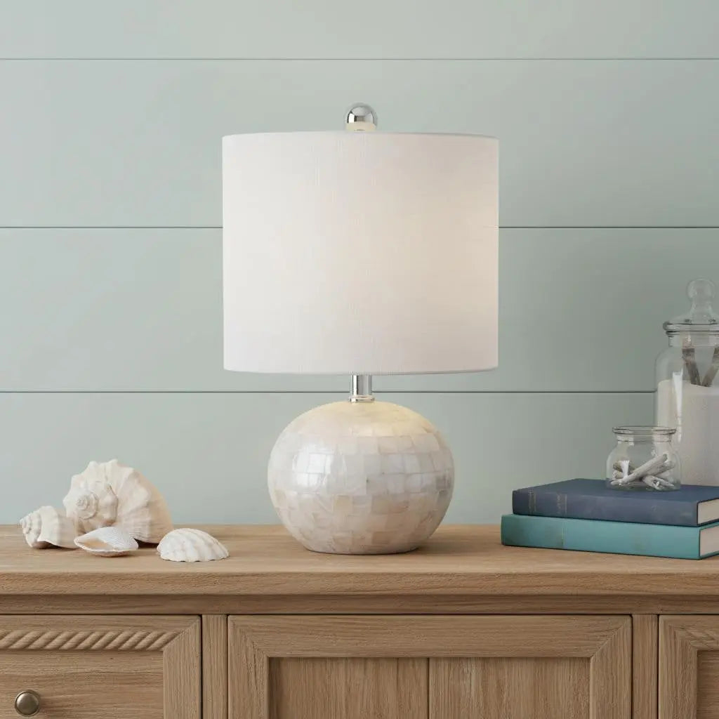 16" Clear Novelty Table Lamp With Globe Shade Homeroots Lighting
