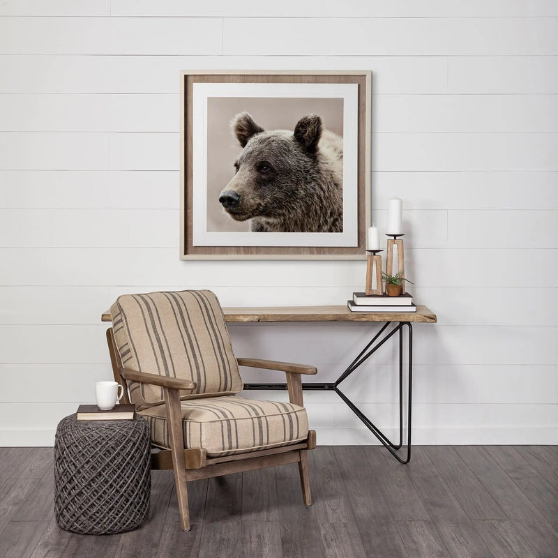16" Gray Upholstery Cylinder Abstract Pouf Ottoman - GreatEagleInc