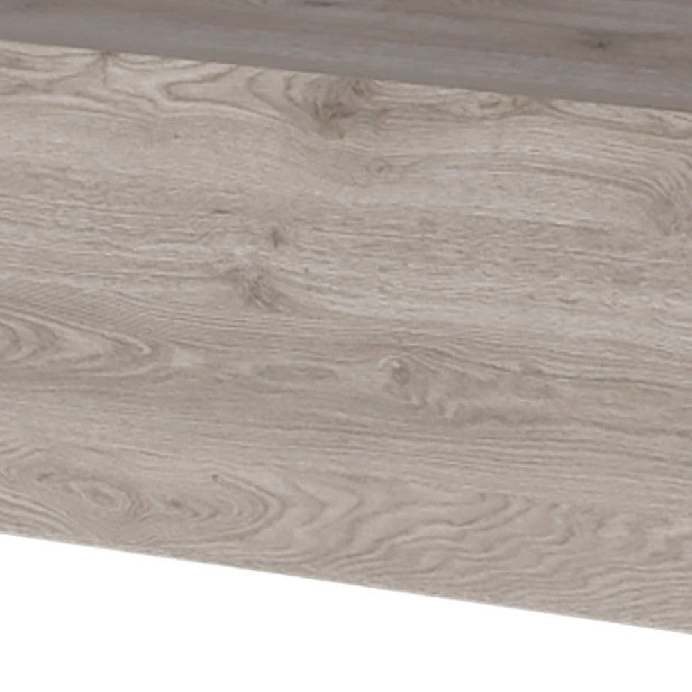 5" Gray Wood One Drawer Floating Nightstand - GreatEagleInc