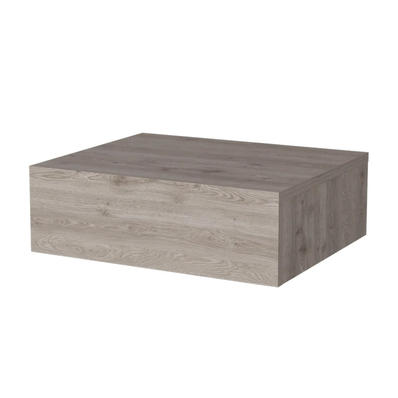 5" Gray Wood One Drawer Floating Nightstand - GreatEagleInc