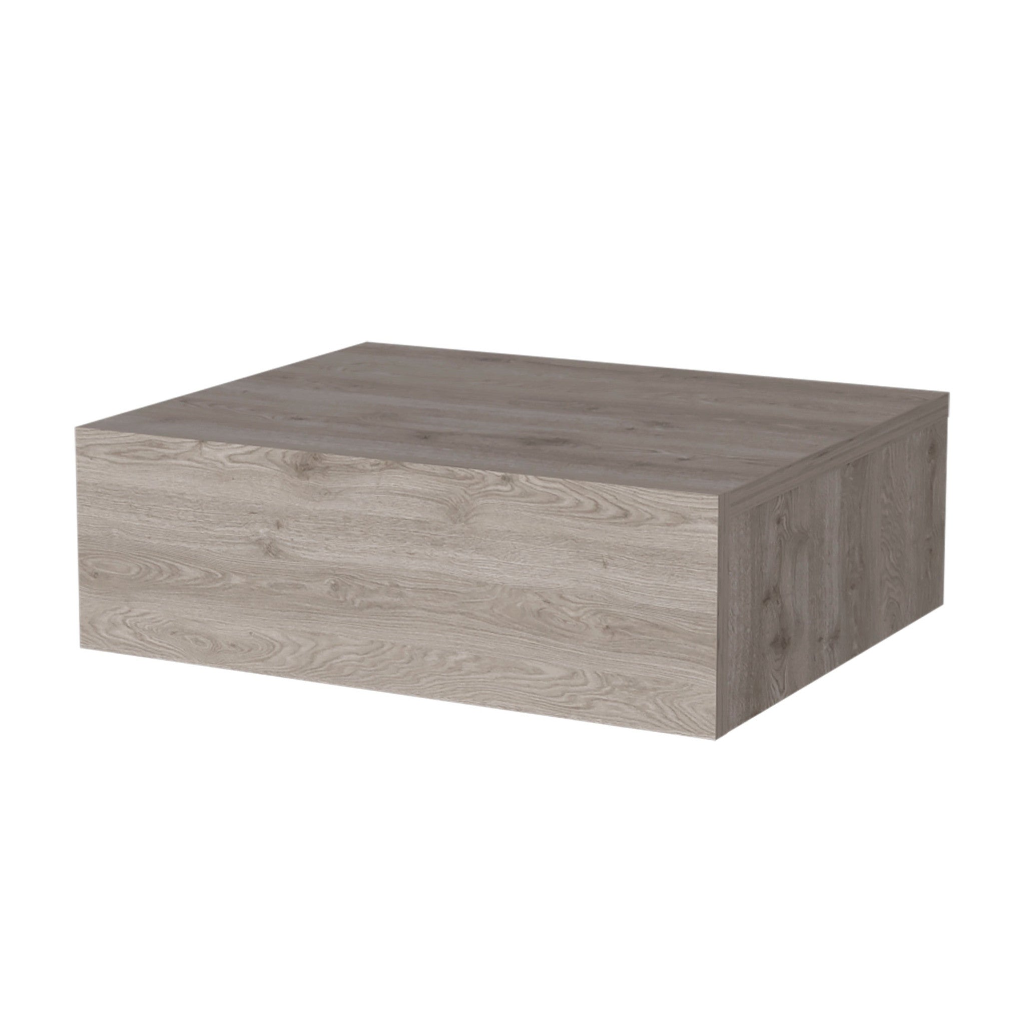 5" Gray Wood One Drawer Floating Nightstand - GreatEagleInc