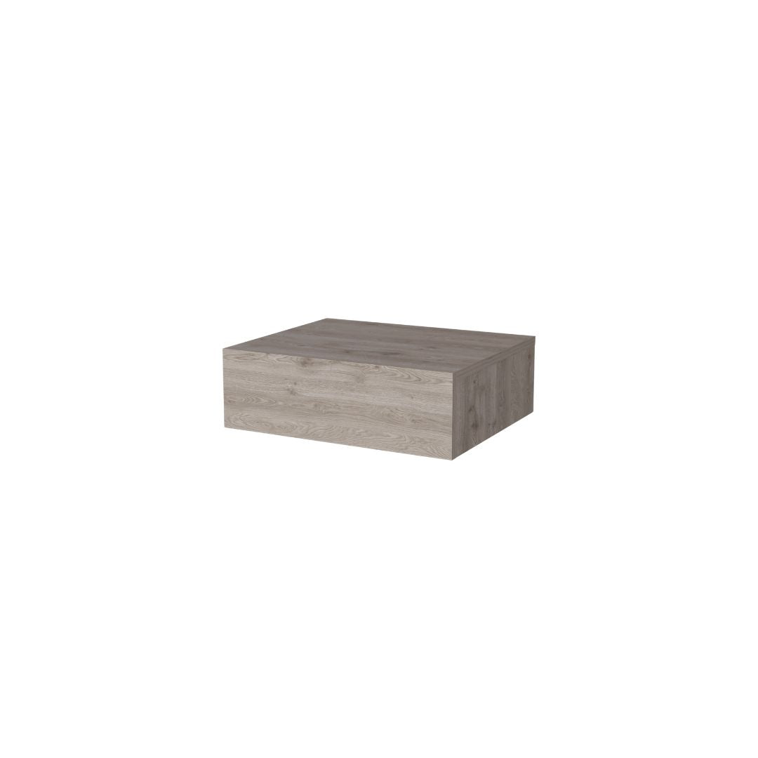 5" Gray Wood One Drawer Floating Nightstand - GreatEagleInc