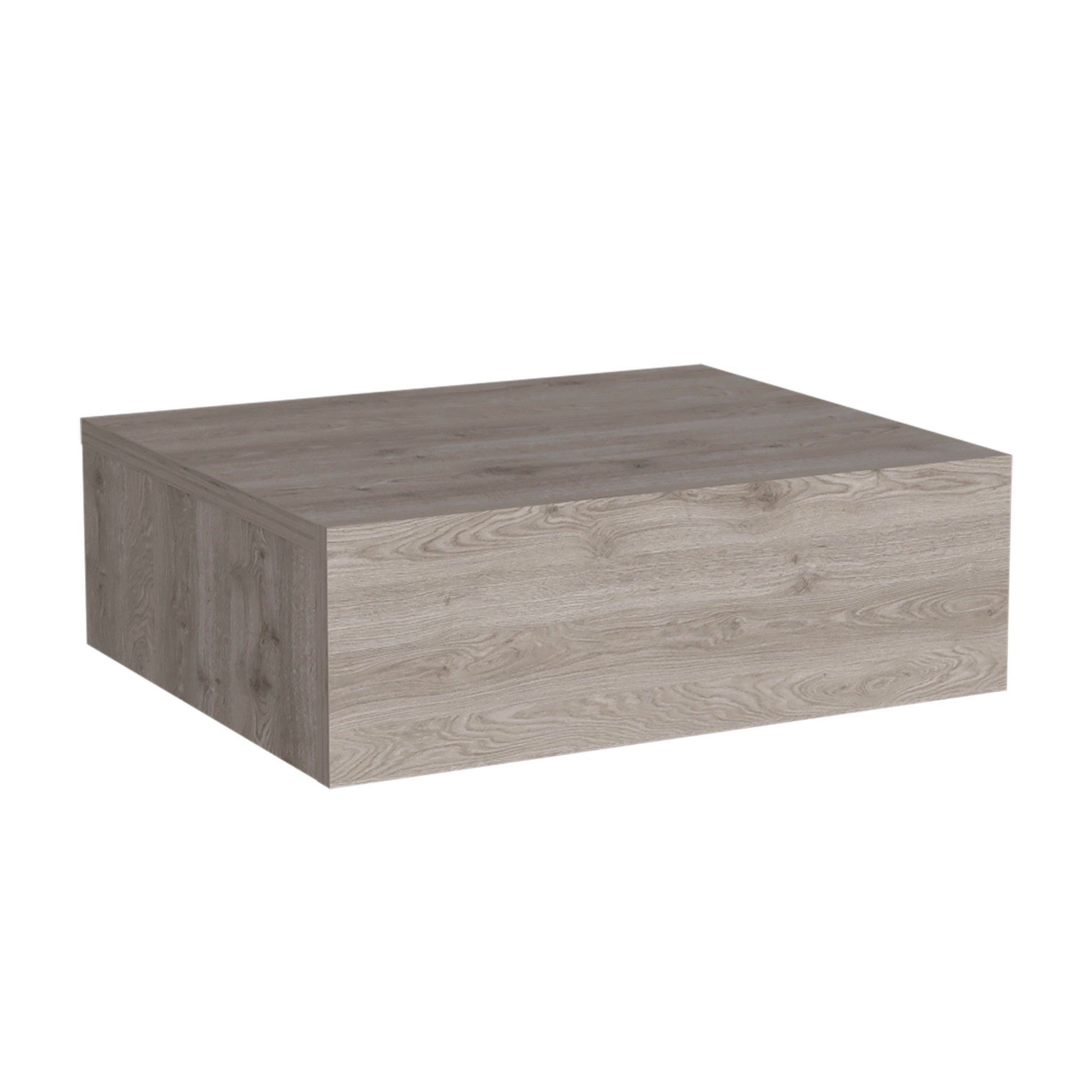 5" Gray Wood One Drawer Floating Nightstand - GreatEagleInc