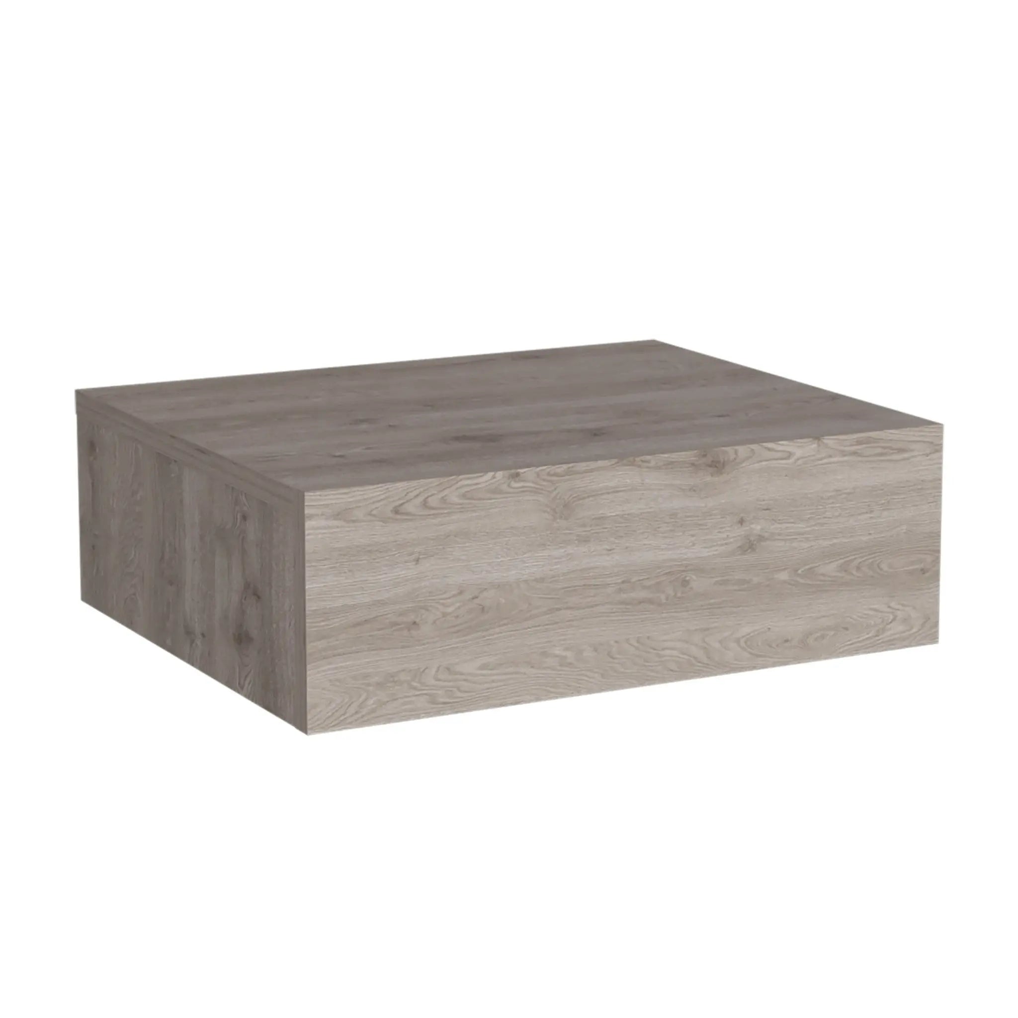 5" Gray Wood One Drawer Floating Nightstand - GreatEagleInc
