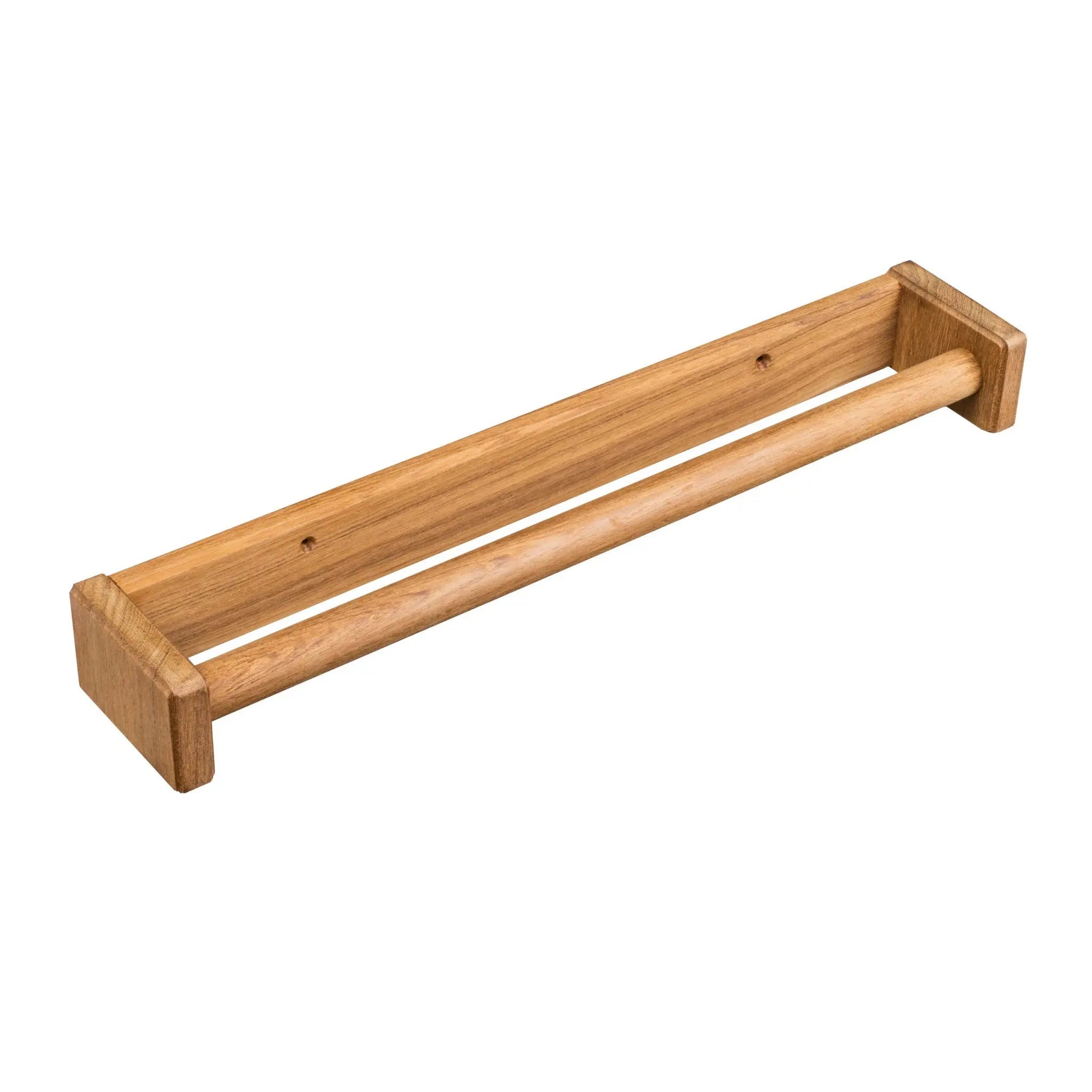 16" Traditional Solid Teak Towel Bar Homeroots Bed & Bath